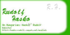 rudolf hasko business card